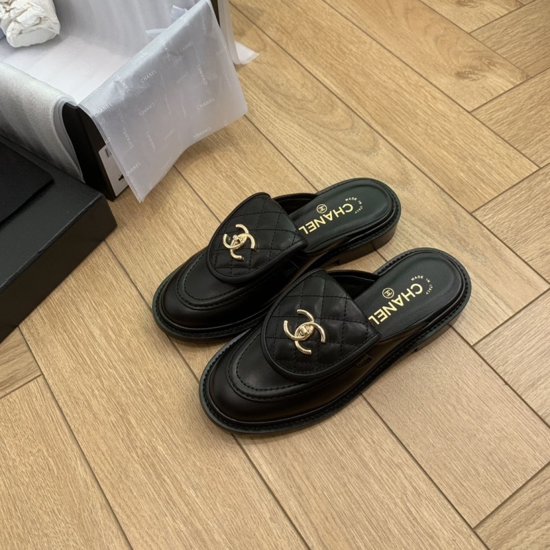 Ch*el leather shoes